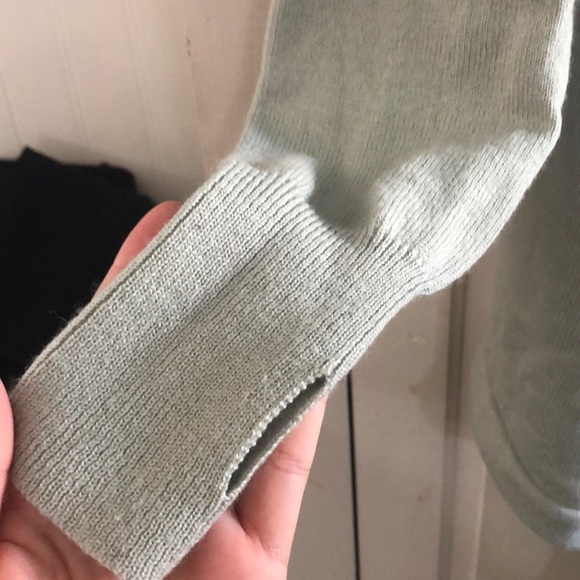 Beautiful seafoam green tunic sweater - Picture 4 of 5